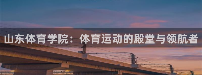 德国MK体育官方正版app集团：山东体育学院：体育运动的殿堂